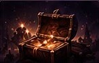 Glowing treasure chest